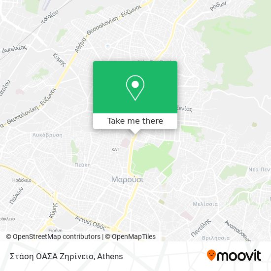 Στάση ΟΑΣΑ Ζηρίνειο map