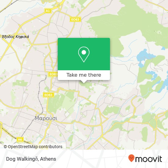 Dog Walking map