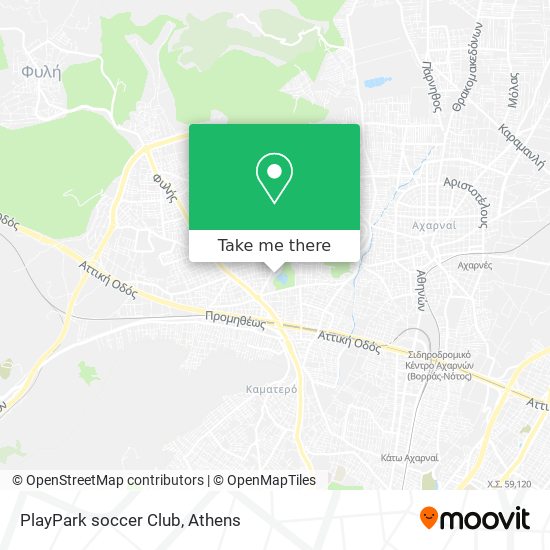 PlayPark soccer Club map