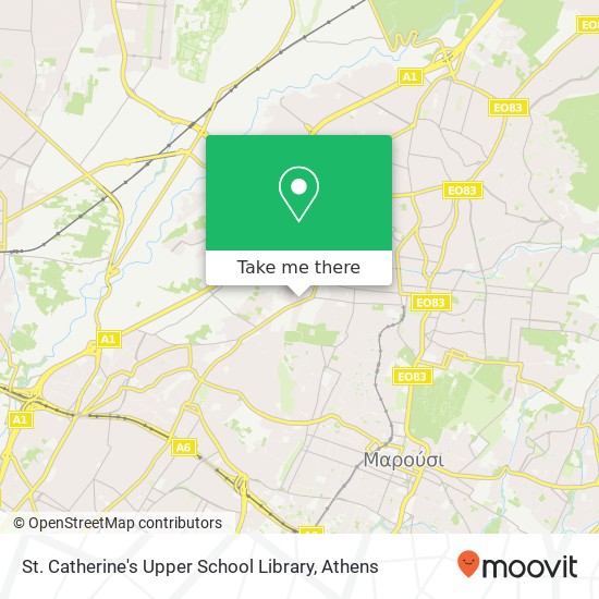 St. Catherine's Upper School Library map