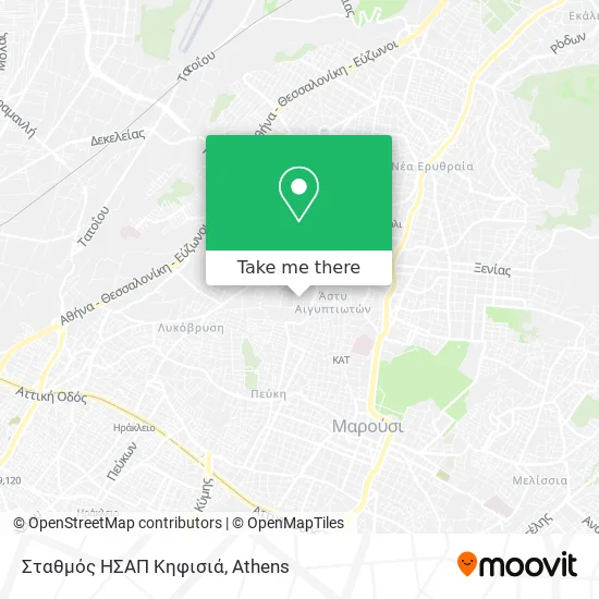 Σταθμός ΗΣΑΠ Κηφισιά map