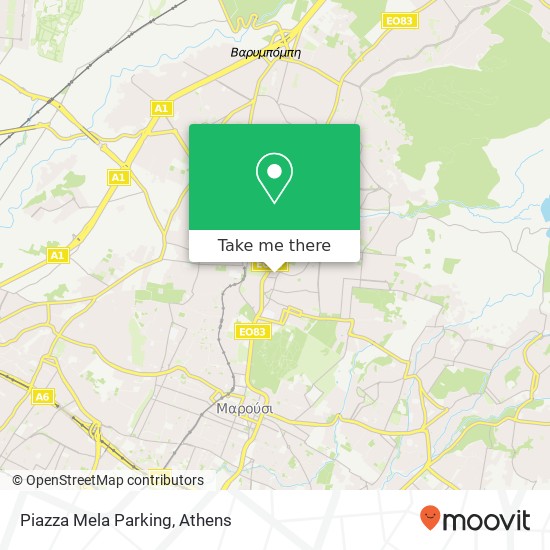 Piazza Mela Parking map