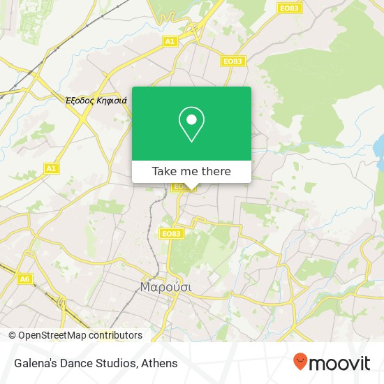 Galena's Dance Studios map