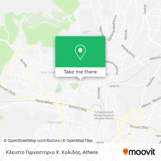 Κλειστο Γυμναστηριο Χ. Χολιδης map