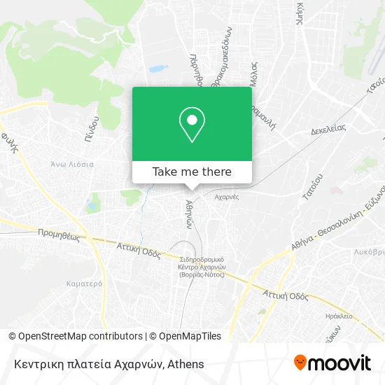 Κεντρικη πλατεία Αχαρνών map