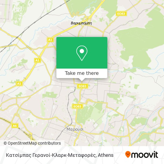 Κατσίμπας Γερανοί-Κλαρκ-Μεταφορές map