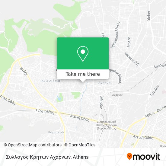 Συλλογος Κρητων Αχαρνων map