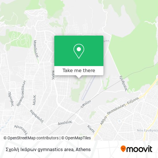 Σχολή Ικάρων gymnastics area map