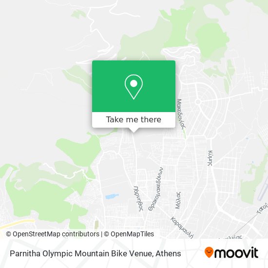 Parnitha Olympic Mountain Bike Venue map