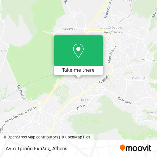 Αγια Τριαδα Εκάλης map
