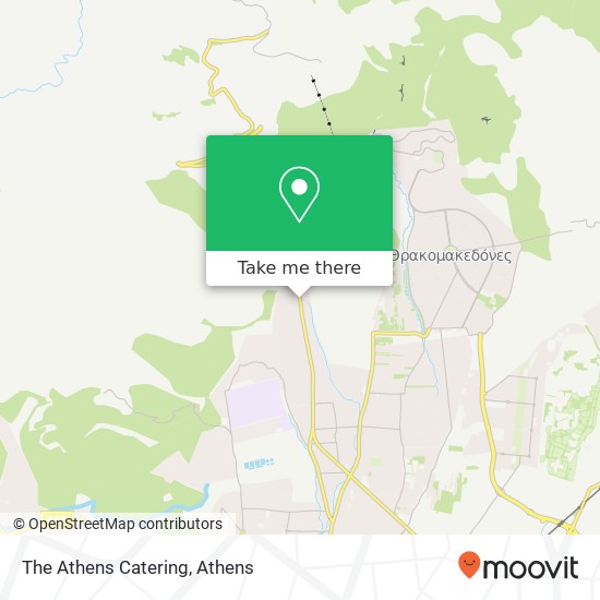 The Athens Catering map