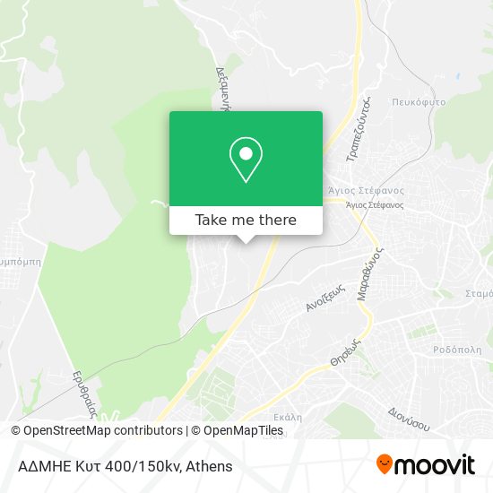 ΑΔΜΗΕ Κυτ 400/150kv map