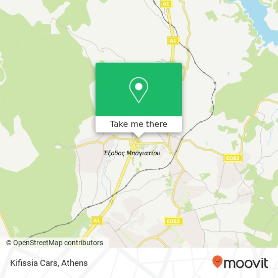 Kifissia Cars map