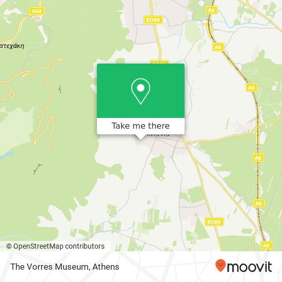 The Vorres Museum map