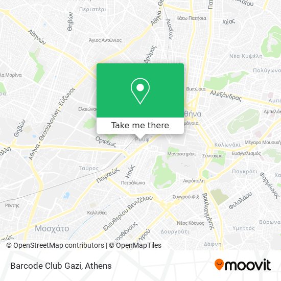 Barcode Club Gazi map