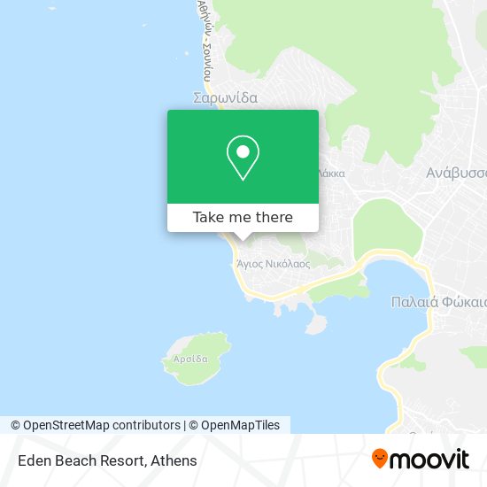 Eden Beach Resort map