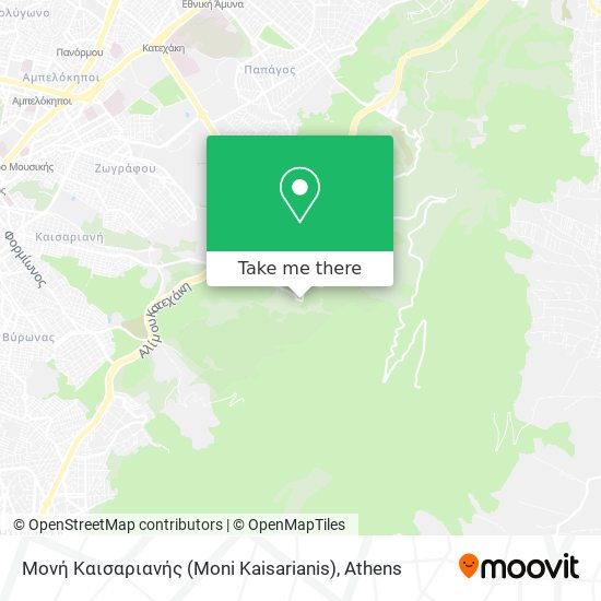 Μονή Καισαριανής (Moni Kaisarianis) map