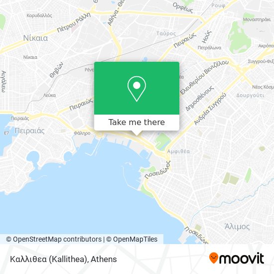 Καλλιθεα (Kallithea) map