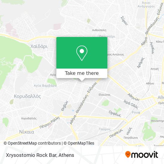 Xrysostomio Rock Bar map
