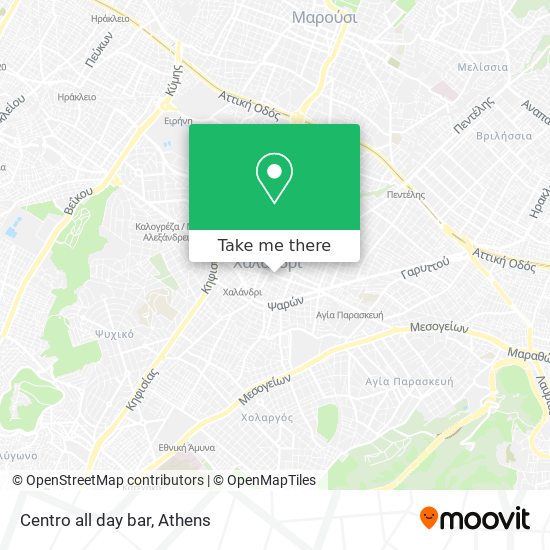 Centro all day bar map