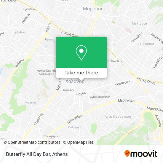 Butterfly All Day Bar map