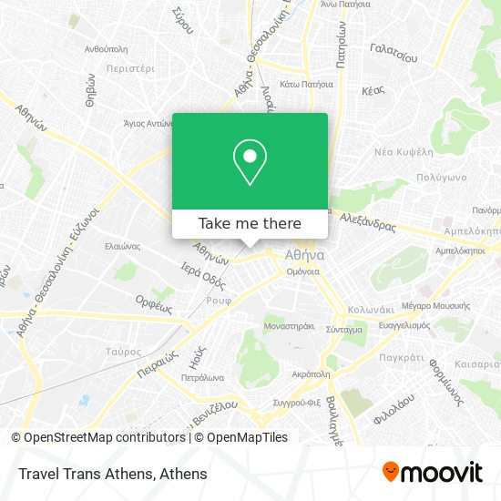 Travel Trans Athens map
