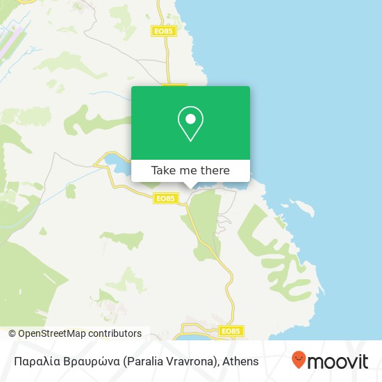 Παραλία Βραυρώνα (Paralia Vravrona) map