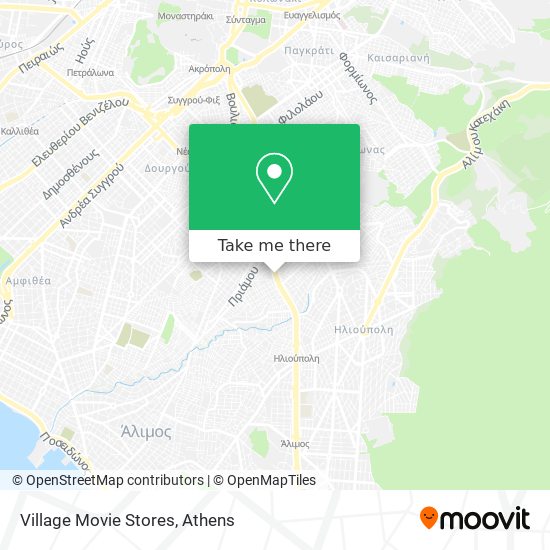 Village Movie Stores map