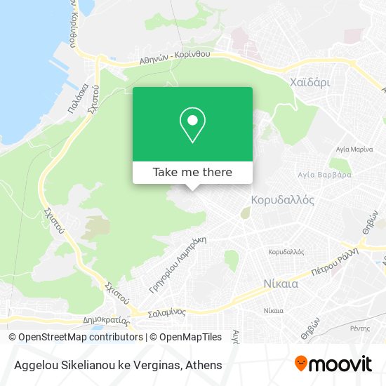 Aggelou Sikelianou ke Verginas map