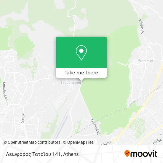 Λεωφόρος Τατοΐου 141 map
