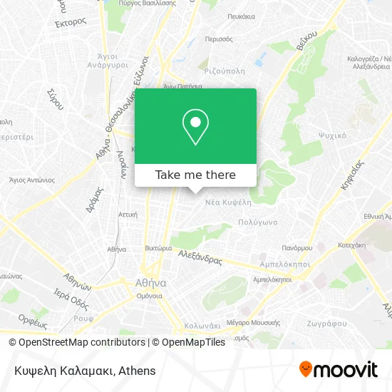 Κυψελη Καλαμακι map
