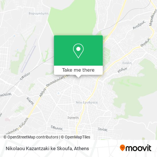 Nikolaou Kazantzaki ke Skoufa map