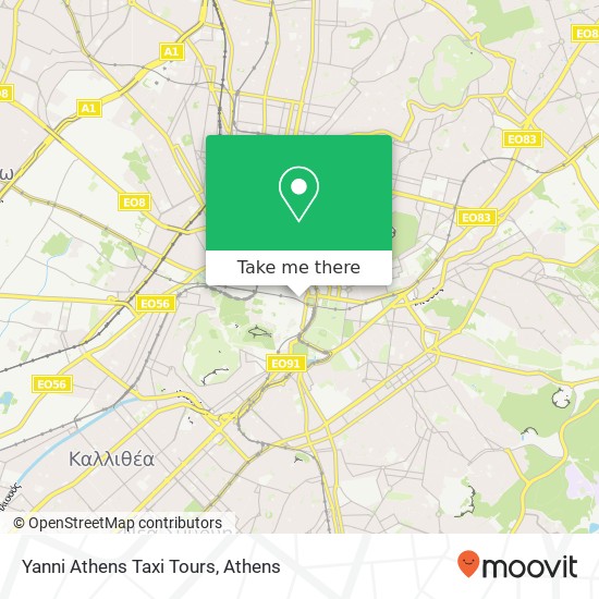 Yanni Athens Taxi Tours map