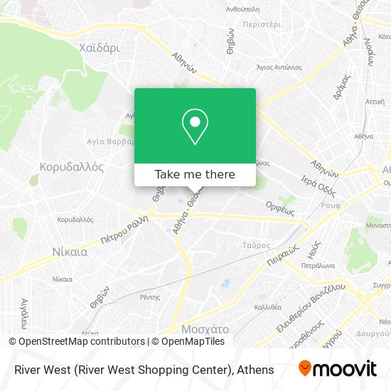 River West (River West Shopping Center) map