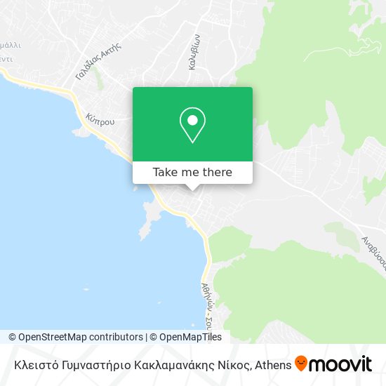 Κλειστό Γυμναστήριο Κακλαμανάκης Νίκος map