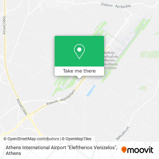 Athens International Airport "Eleftherios Venizelos" map