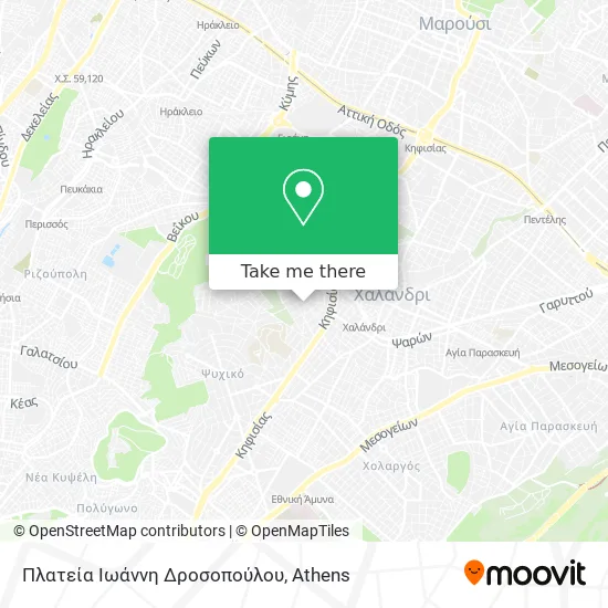 Πλατεία Ιωάννη Δροσοπούλου map