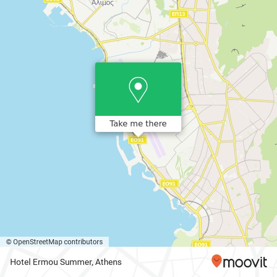 Hotel Ermou Summer map