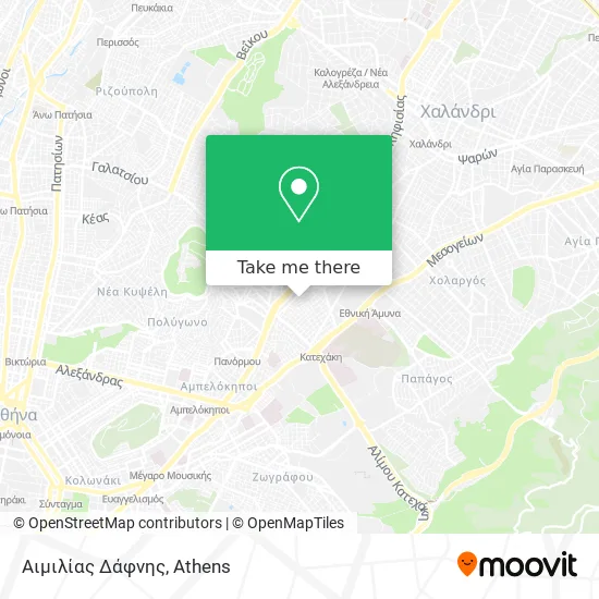 Αιμιλίας Δάφνης map