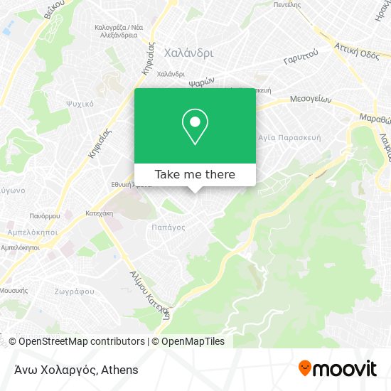 Άνω Χολαργός map
