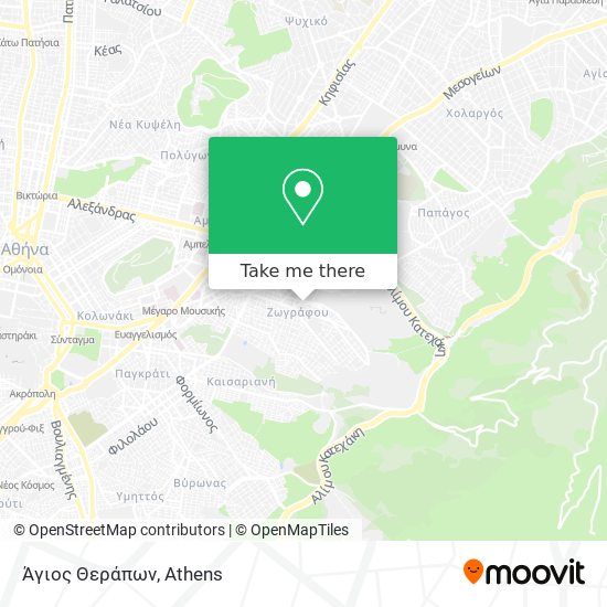 Άγιος Θεράπων map
