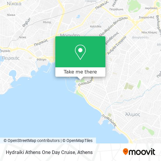Hydraiki Athens One Day Cruise map