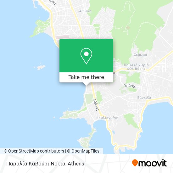 Παραλία Καβούρι Νότια map