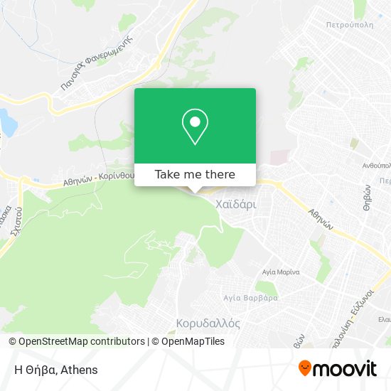 Η Θήβα map