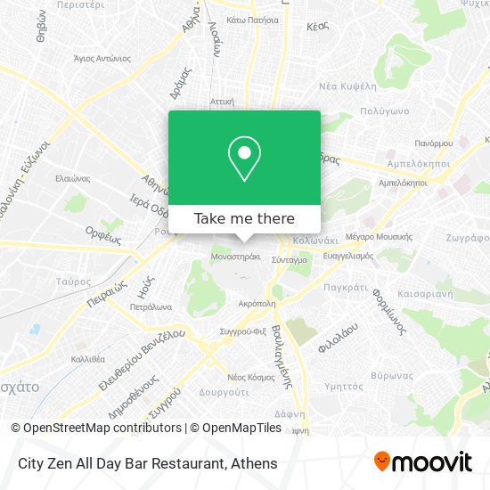 City Zen All Day Bar Restaurant map