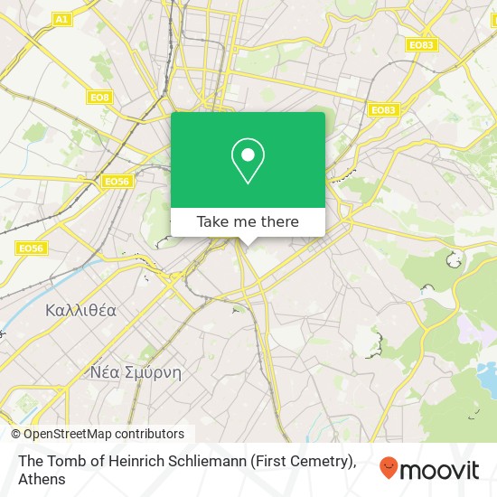 The Tomb of Heinrich Schliemann (First Cemetry) map