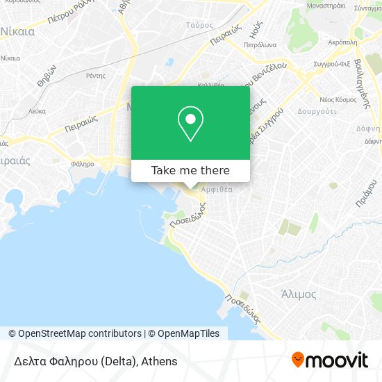 Δελτα Φαληρου (Delta) map