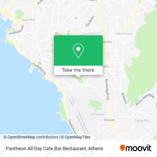 Pantheon All Day Cafe Bar Restaurant map