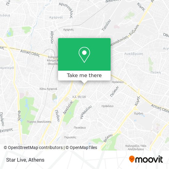 Star Live map