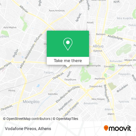 Vodafone Pireos map